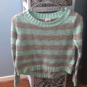 Striped knit sweater